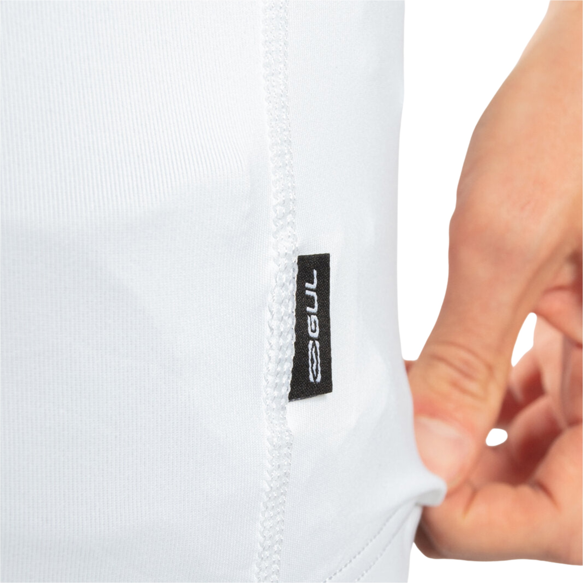 2026 Gul Männer UV-Schutz-Langarm-Lycra-Weste RG0339-WHWH - White